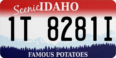 ID license plate 1T8281I