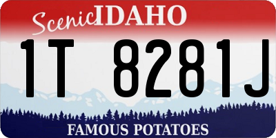 ID license plate 1T8281J