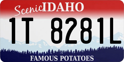 ID license plate 1T8281L