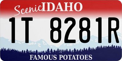 ID license plate 1T8281R