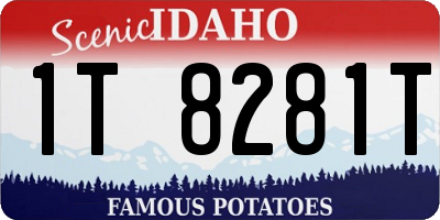 ID license plate 1T8281T