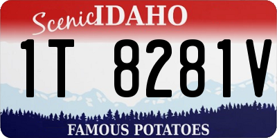 ID license plate 1T8281V