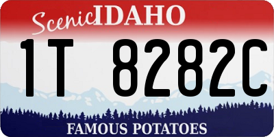 ID license plate 1T8282C