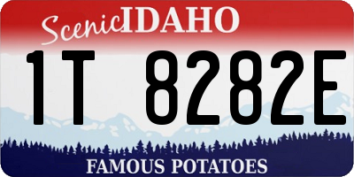 ID license plate 1T8282E