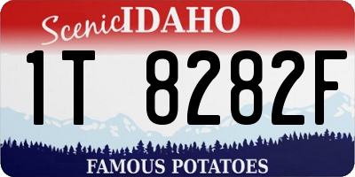 ID license plate 1T8282F