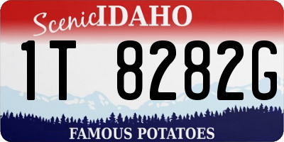 ID license plate 1T8282G