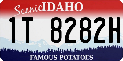 ID license plate 1T8282H