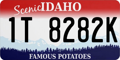 ID license plate 1T8282K