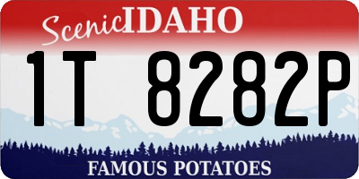 ID license plate 1T8282P