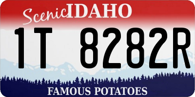 ID license plate 1T8282R