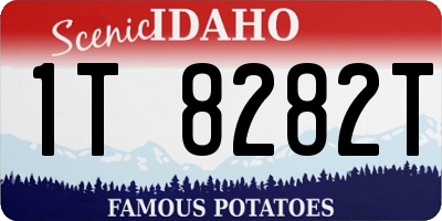 ID license plate 1T8282T