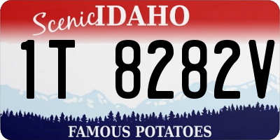 ID license plate 1T8282V