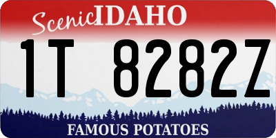 ID license plate 1T8282Z