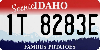 ID license plate 1T8283E