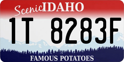 ID license plate 1T8283F