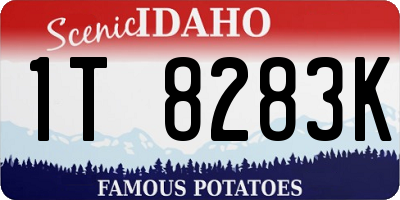 ID license plate 1T8283K