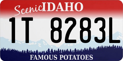 ID license plate 1T8283L