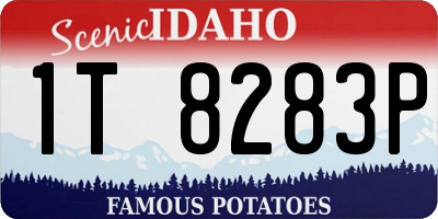 ID license plate 1T8283P