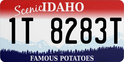 ID license plate 1T8283T