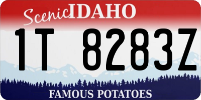 ID license plate 1T8283Z