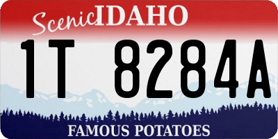 ID license plate 1T8284A