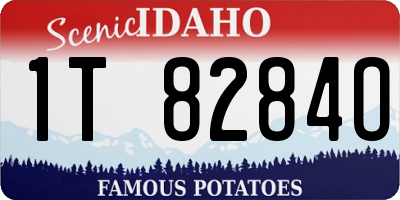 ID license plate 1T8284O