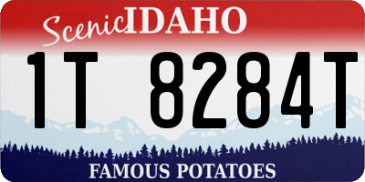 ID license plate 1T8284T