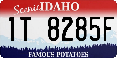 ID license plate 1T8285F