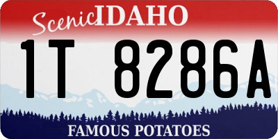 ID license plate 1T8286A