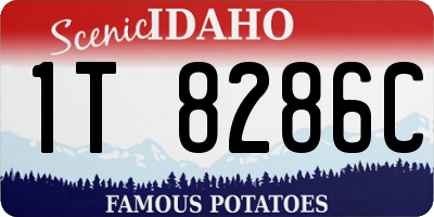 ID license plate 1T8286C