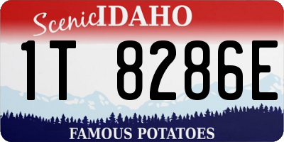 ID license plate 1T8286E