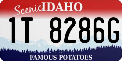 ID license plate 1T8286G
