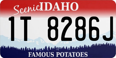 ID license plate 1T8286J