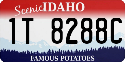 ID license plate 1T8288C