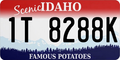 ID license plate 1T8288K
