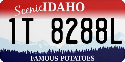 ID license plate 1T8288L