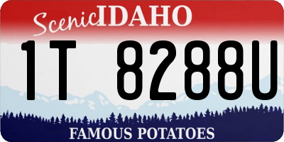 ID license plate 1T8288U