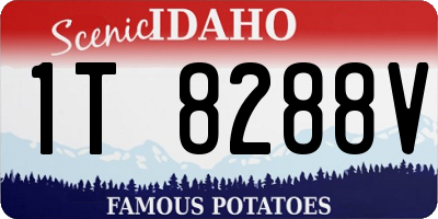 ID license plate 1T8288V