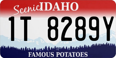 ID license plate 1T8289Y