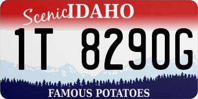ID license plate 1T8290G