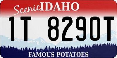 ID license plate 1T8290T