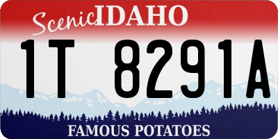 ID license plate 1T8291A