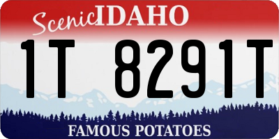 ID license plate 1T8291T