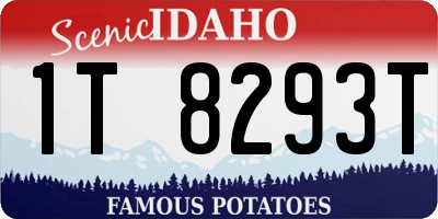 ID license plate 1T8293T