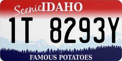 ID license plate 1T8293Y