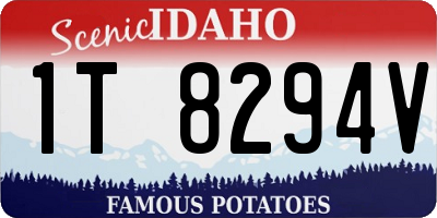 ID license plate 1T8294V
