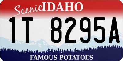 ID license plate 1T8295A