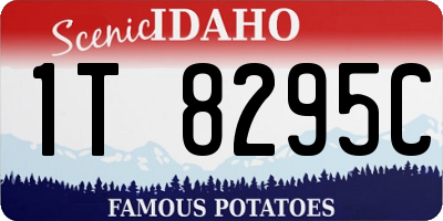 ID license plate 1T8295C