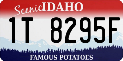 ID license plate 1T8295F