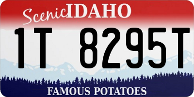 ID license plate 1T8295T
